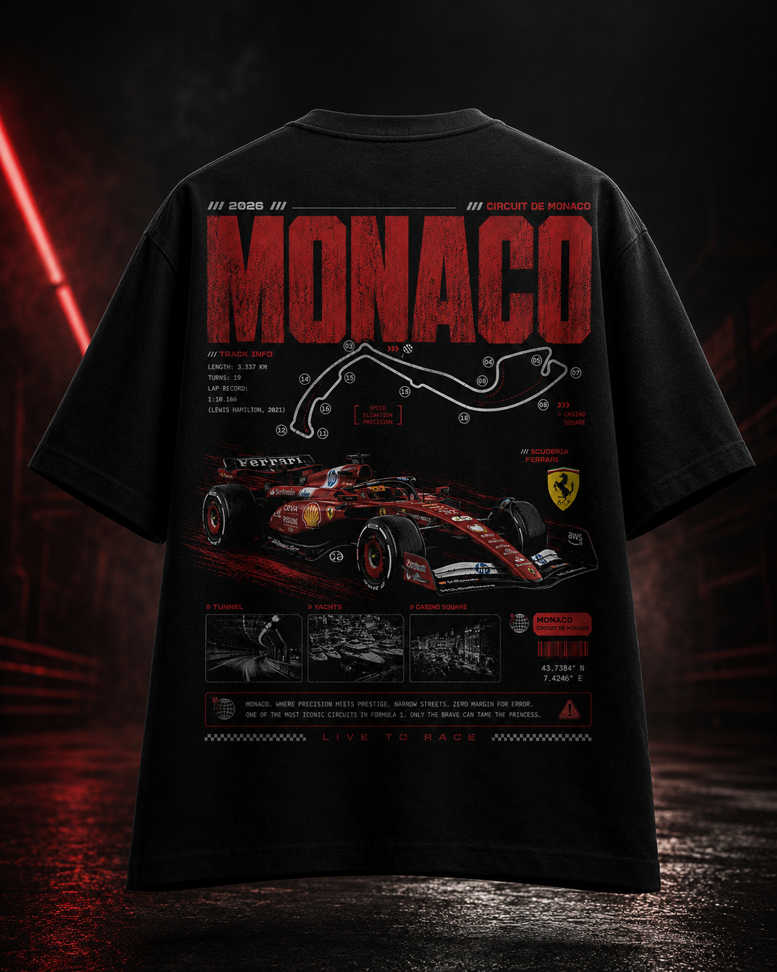 "Ferrari's Monaco" T-Shirt